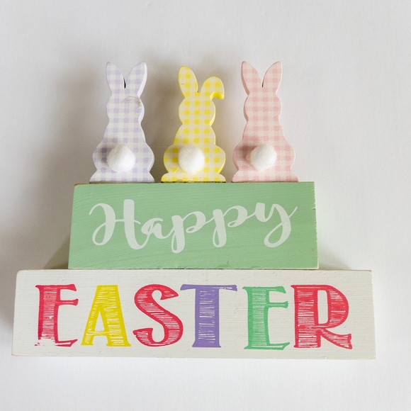 Easter Decor Wooden Table Top Decor, New - Picture 2 of 2